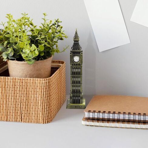 Didiseaon Big Ben Statue, Metal Architecture Building Model, London England Landmark Desktop Decor for Home Office Bedroom in Saudi Arabia