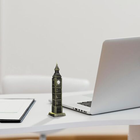 Didiseaon Big Ben Statue, Metal Architecture Building Model, London England Landmark Desktop Decor for Home Office Bedroom in Saudi Arabia