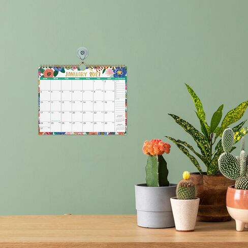 التقويم 2026-2027 - تقويم الحائط 2026-2027، يوليو 2026 إلى ديسمبر 2027، 11 بوصة × 8.5 بوصة، 26-27 تقويم 18 شهرًا مع ورق سميك + تاريخ جوليان - زهور in Kuwait