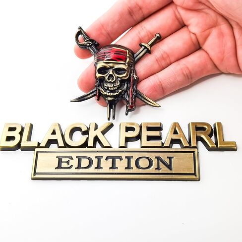 Black Pearl Edition Skull Decal Emblem Set - Premium Door Inserts and Comprehensive Car Body Accessories for Front, Rear, Sides, Hood, Trunk, and Bumper (Matte Black) in Saudi Arabia