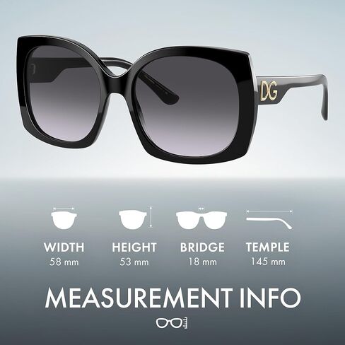 DOLCE & GABBANA DG4385 Square DG Logo Acetate Sunglasses with Luxury Eyewear Kit in Kuwait