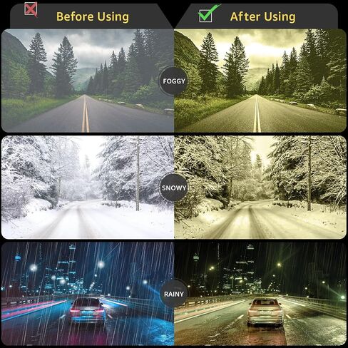نظارات Myiaur Fit Over Night Vision للنساء والرجال، نظارات القيادة الليلية المستقطبة مع عدسة صفراء مضادة للوهج للحماية من الأشعة فوق البنفسجية in Kuwait
