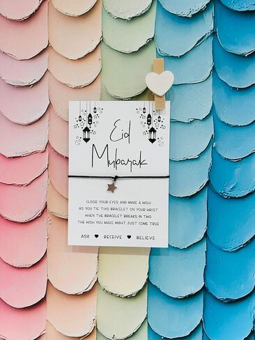 Gift for Eid | Eid Mubarak wish bracelet | Eid card | Eid present in Saudi Arabia