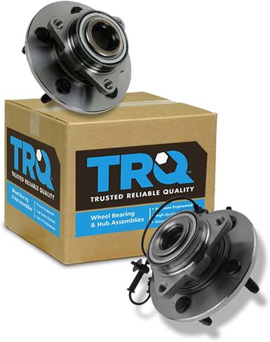 TRQ Front Wheel Hub Bearings Assembly Set Compatible with 2006-2008 Dodge Ram 1500 in Saudi Arabia