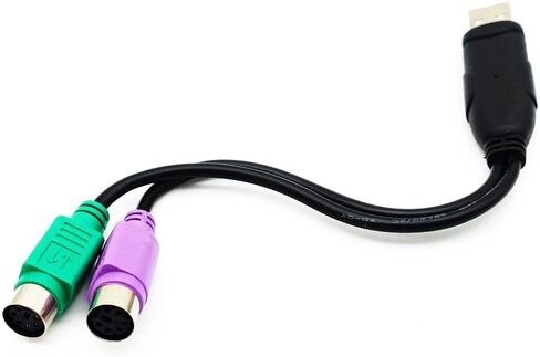 كابل محول USB (ذكر) إلى (أنثى) واجهة USB إلى منفذ Ps/2 لنظام التشغيل Windows 98/Me/2000/Xp in Kuwait