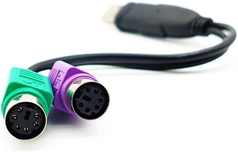 كابل محول USB (ذكر) إلى (أنثى) واجهة USB إلى منفذ Ps/2 لنظام التشغيل Windows 98/Me/2000/Xp in Kuwait