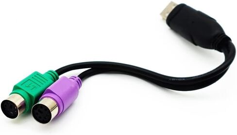 كابل محول USB (ذكر) إلى (أنثى) واجهة USB إلى منفذ Ps/2 لنظام التشغيل Windows 98/Me/2000/Xp in Kuwait