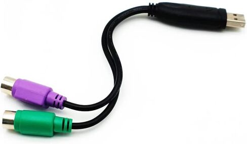 كابل محول USB (ذكر) إلى (أنثى) واجهة USB إلى منفذ Ps/2 لنظام التشغيل Windows 98/Me/2000/Xp in Kuwait