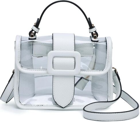 Toni Clear Crossbody Satchel Bags Stadium Approved Shoulder Handbag Purse for Women Concerts Sports Events in Saudi Arabia