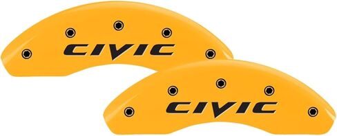 MGP Caliper Covers - Brake Caliper Covers 2022-2023 Honda Civic - Front and Rear Set - Red in Kuwait