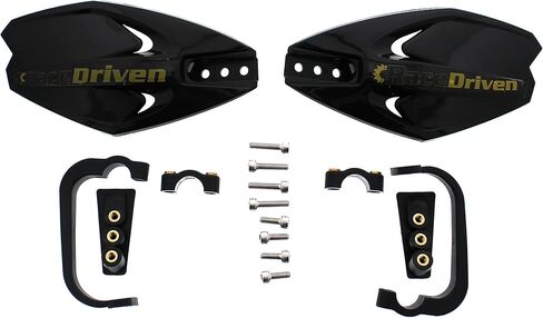 Race-Driven Universal Motocross MX ATV Hand Guards Guard Handguards - Yellow in Saudi Arabia