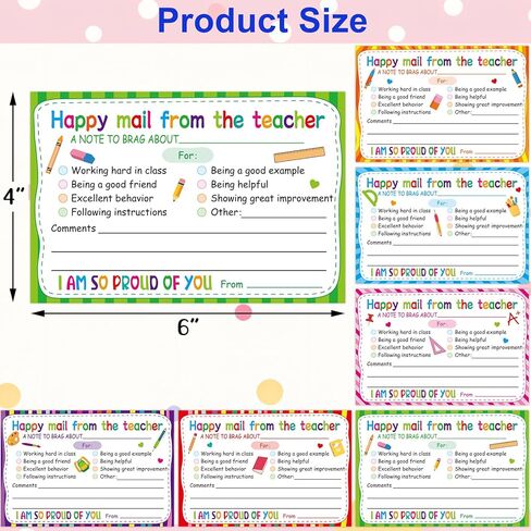 ceiba tree 60Pcs Teacher Mail Notes to Parents Happy Mail Postcards Classroom Must Haves for Preschool Elementary Kindergarten in Saudi Arabia