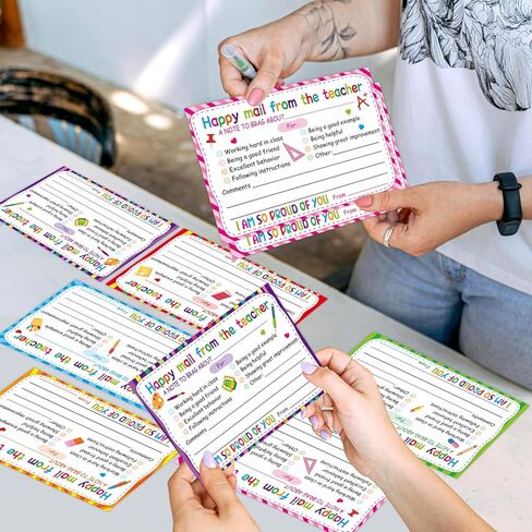 ceiba tree 60Pcs Teacher Mail Notes to Parents Happy Mail Postcards Classroom Must Haves for Preschool Elementary Kindergarten in Saudi Arabia