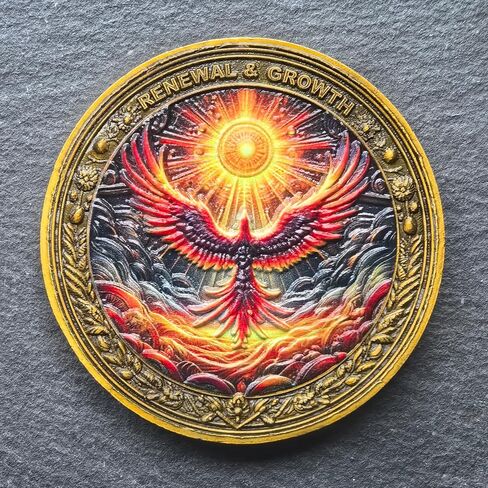 Upon Awakening Transformative Sobriety Chip for Renewal and Personal Growth AA Medallion in Kuwait