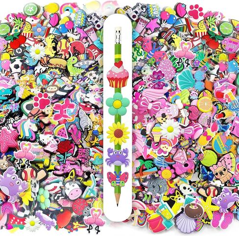 Decorative Pencil Toppers, Random Assorted Cute Pencil Charms for Office Products School Supplies, Incentives Gifts (40 in Saudi Arabia
