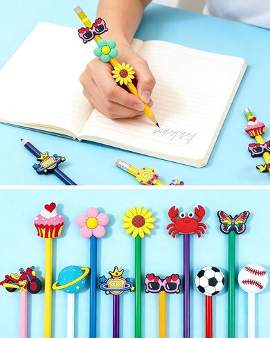 Decorative Pencil Toppers, Random Assorted Cute Pencil Charms for Office Products School Supplies, Incentives Gifts (40 in Saudi Arabia