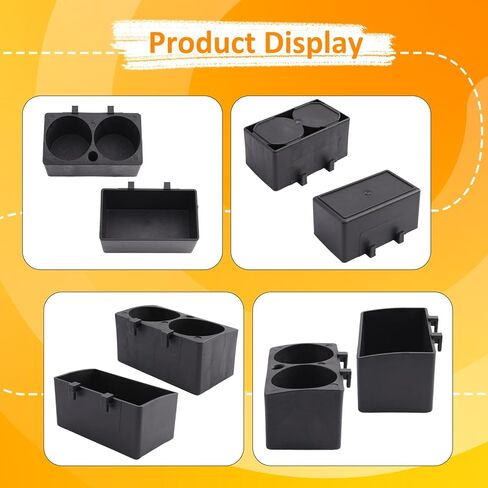 مجموعة ملحقات عربة الأدوات ELAFROS - صندوق تخزين معلق وحامل زجاجات مزدوج، مجموعة منظم سهلة التركيب متوافقة مع MF3، MF3P، T2AP، T3PB، T3PSB in Kuwait