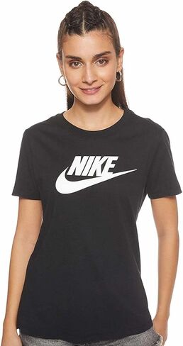 تيشيرت Nike Sportswear Essential Futura Icon BV6169-010 مقاس XS أسود/أبيض in Saudi Arabia