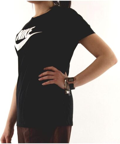 تيشيرت Nike Sportswear Essential Futura Icon BV6169-010 مقاس XS أسود/أبيض in Saudi Arabia