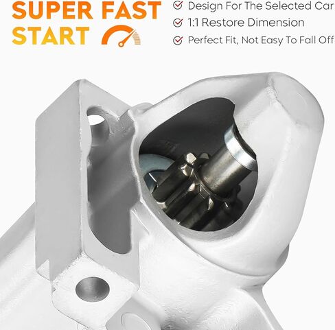 Starter for Chevy Equinox 07-09 3.4L, Malibu 06-10 3.5L 3.9L, Pontiac G6 06-10 3.5L 3.9L, Torrent 07-09 3.4L, Saturn Aura 07-08 3.5L, Vue 08-09 3.5L, Automatic Transmission, 323-1631 SDR0341 in Saudi Arabia