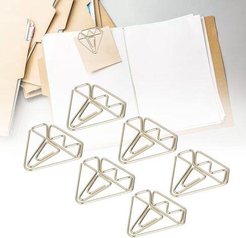 Pssopp 100pcs Gold Cute Envelope Shape Mini Paper Clips for Office School Home Students Stationery in Kuwait