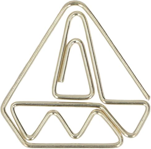Pssopp 100pcs Gold Cute Envelope Shape Mini Paper Clips for Office School Home Students Stationery in Kuwait