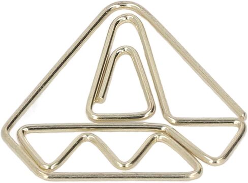 Pssopp 100pcs Gold Cute Envelope Shape Mini Paper Clips for Office School Home Students Stationery in Kuwait