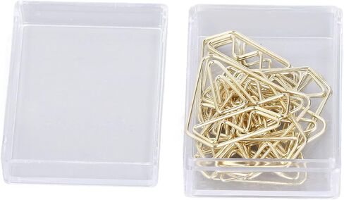 Pssopp 100pcs Gold Cute Envelope Shape Mini Paper Clips for Office School Home Students Stationery in Kuwait