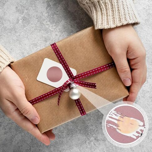 300 Pcs 1" Rose Gold Scratch Off Stickers Scratch Stickers Sheets Circle Sticker Self-Adhesive Labels ScratchOff Card for Raffle Ticket Games Creating Lottery Ticket in Saudi Arabia