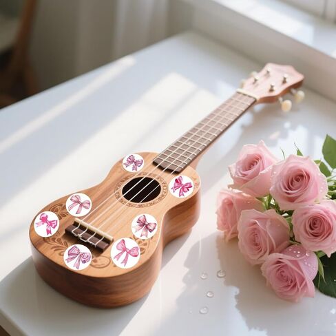 500Pcs Pink Bow Stickers Roll Cute Coquette Bow Sticker Roll Ribbon Bowknot Label Stickers Aesthetic Round Labels Sticker Bows Decals for Scrapbook Birthday Wrapping Envelope Seal Craft Supplies in Kuwait