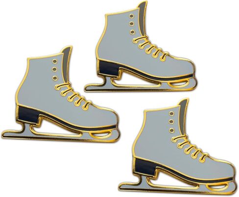 Novel Merk Ice & Figure Skater Lapel Pin, Hat Pin & Tie Tack Set with Clutch Back in Saudi Arabia