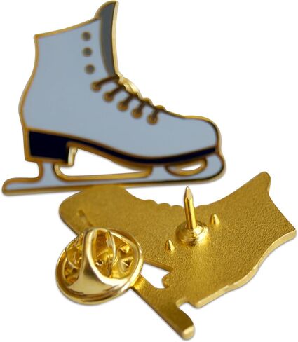 Novel Merk Ice & Figure Skater Lapel Pin, Hat Pin & Tie Tack Set with Clutch Back in Saudi Arabia