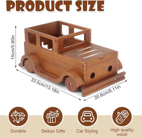 Storage & Play Car Shelf for Toniebox 2/1 Tonie Figures Characters Storage,Magnetic for Creative Tonie Box, Wooden Magnetic Shelf for Kids in Kuwait