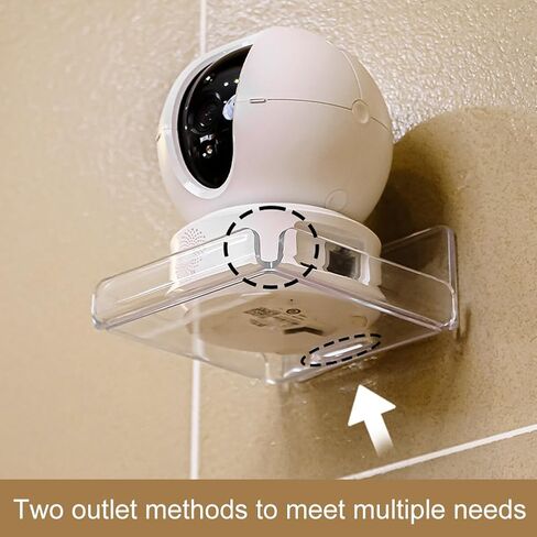 2 Pack Acrylic Floating Shelves, Clear Wall-Mounted Shelves Adhesive Wall Shelf No Drill Display Shelf for Book Picture, Plant, Easily Expand Wall Space for Bathroom Office Home in Kuwait