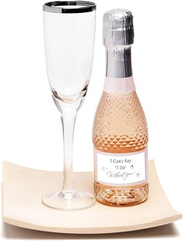 10 قطع من ملصقات اقتراح وصيفة العروس، باللون الأسود لا أستطيع أن أقول إنني أفعل بدونك، ملصقات صغيرة شامبانيا لاقتراح العروسة لحفلات الزفاف ومستلزمات حفلات العزوبية in Kuwait