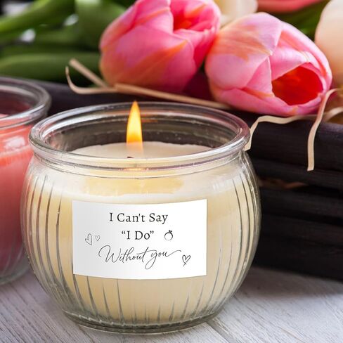 10 قطع من ملصقات اقتراح وصيفة العروس، باللون الأسود لا أستطيع أن أقول إنني أفعل بدونك، ملصقات صغيرة شامبانيا لاقتراح العروسة لحفلات الزفاف ومستلزمات حفلات العزوبية in Kuwait