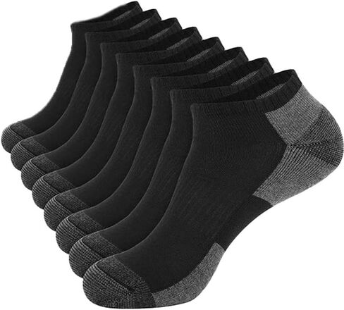 4 Pairs Men's Ankle Socks Crew Socks Breathable Moisture Wicking for Summer Work Casual Athletic Wear in Saudi Arabia