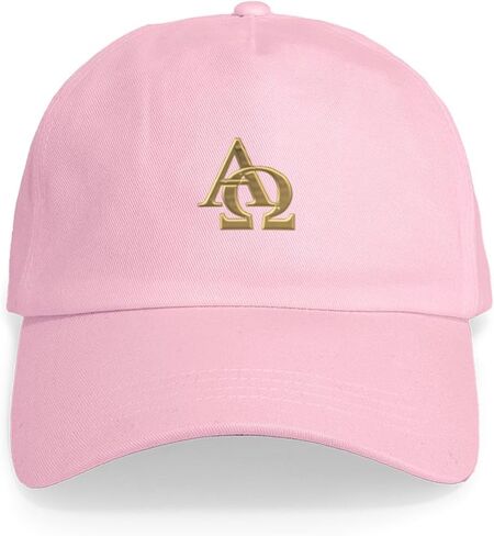 CafePress 3 D Golden Alpha and Omega Symbol Cap Adjustable Baseball Cap in Saudi Arabia