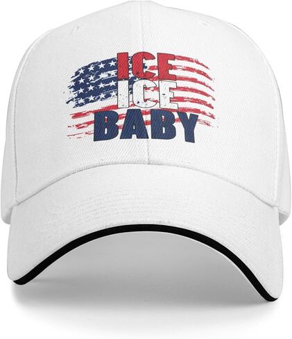 Ice Ice Baby Hat for Mens Women Dad Caps Black in Kuwait