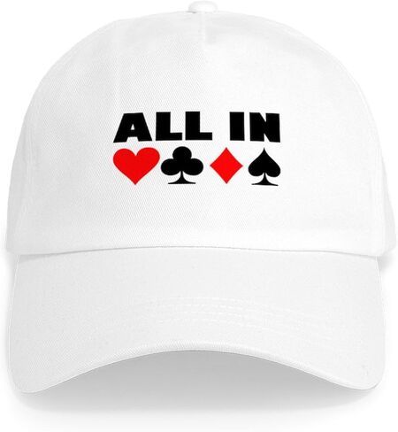 قبعة بيسبول CafePress الكل في قبعة البوكر قابلة للتعديل in Saudi Arabia