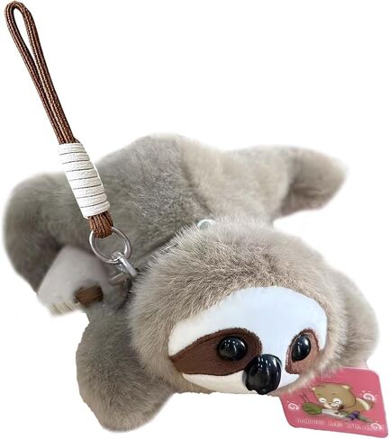 Sloth and Turtle Plush Keychain - Adorable Animal Pendant for Bag, Backpack, and Car Decor | Soft Cartoon Charm Gift in Kuwait