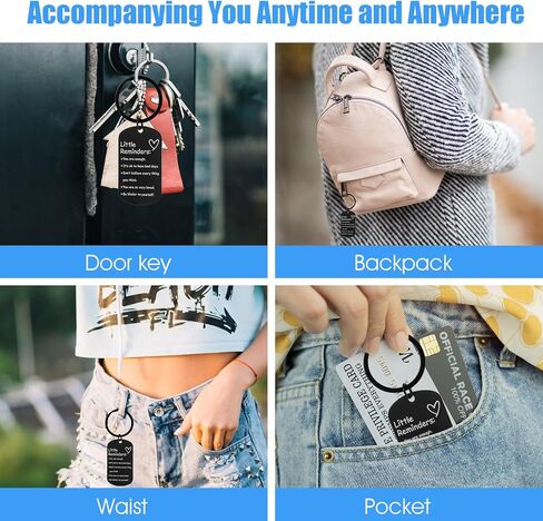 سلسلة مفاتيح Little Reminders ملهمة، هدية تشجيع إيجابية للنساء والرجال، هدية عيد ميلاد أفضل صديق لأفضل صديق Bff Bestie، دعم التخرج في عيد الميلاد، ابتهج أنت كافي in Kuwait