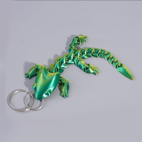 KeyChain Lizard Shape 3D Printed For Backpack Key Pendant 3D Printer Animal Keychain Pendant in Saudi Arabia