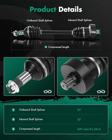 SCITOO CV عمود المحور الجمعية الخلفية اليسرى اليمنى يناسب القطب الشمالي القط 1000/650/700/550/500/450/400/MudPro 700، ل 1502-938 1502-343 in Kuwait