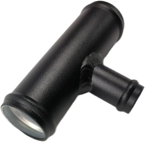 Universal Aluminum Coolant T-Pipe Fitting 3-Way Radiator Fitting Hose Coolant Tee Adapter 32 * 32 * 19mm in Kuwait