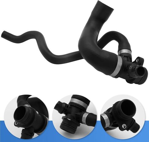 11537639997 Radiator Coolant Hose for BMW 328i 2012-2016 428i 2014-2016 Water Hose Engine Water Pump Inlet Hose Rubber Black 1 Pcs in Saudi Arabia