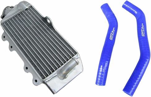 Aluminum Radiator + Silicone Hose for 2002-2016 Yamaha YZ85 YZ 85 2003 2004 2005 2006 2007 (Blue) in Kuwait