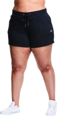Champion Women's Plus Size Shorts French Terry Shorts, Comfortable Plus Size Gym Shorts for Women in Saudi Arabia