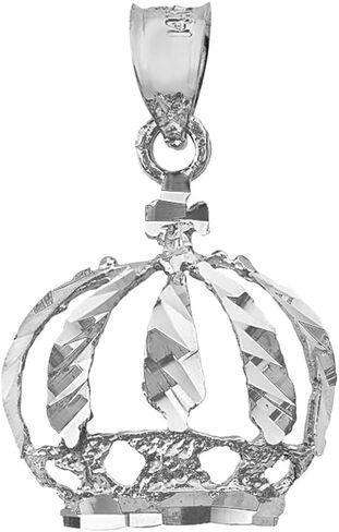 925 Sterling Silver Royal Crown Charm Pendant in Saudi Arabia