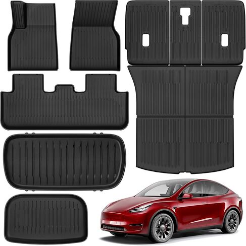 OEDRO Floor Mats Fit for 2018-2024 2025 Honda Odyssey, All Weather Car Mats TPE Accessories Upgraded 2nd Gen Floor Liner for Odyssey,1st 2nd & 3rd Rows and Cargo Liner, Black in Kuwait